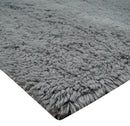 Gray Modern Solid Design Hand Woven Wool Area Rug
