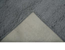 Gray Modern Solid Design Hand Woven Wool Area Rug