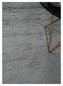 Gray Modern Solid Design Hand Woven Wool Area Rug