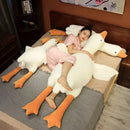 Plush white goose sleep body pillow – bedroom festival gift