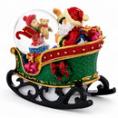 Santa's Joyful Sleigh Ride Mini Snow Water Globe