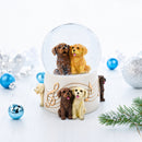 Dogs Party Musical Water Snow Globe
