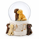 Dogs Party Musical Water Snow Globe