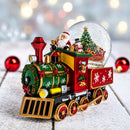 Santa Train Express Delivering Tree Musical Water Globe