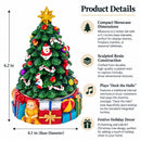 Animated Musical Christmas Tree Figurine - Rotating Deck the Halls Music Box