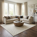 Drago White Washable Area Rug