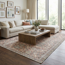 Flat Pile Urpi Red Washable Rug - Clearance