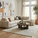 Ginter Handmade Beige Wool Rug - Clearance