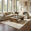 Divya Cream & Gold Area Rug - Clearance