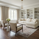Rust Anahawan Distressed Washable Area Rug - Clearance