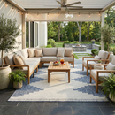 Djugun Blue Outdoor Rug - Clearance