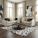 Zhen Black Spots Leopard Rug - Clearance