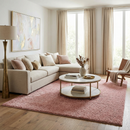 Judy Pink Plush Washable Area Rug - Clearance
