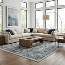 Michie Blue Area Rug - Clearance