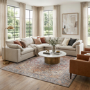 Rust Gardnertown Medallion Washable Area Rug - Clearance