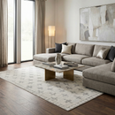 Tigris Swiss Cross Ivory&Gray Area Rug - Clearance