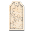 Unfinished Wood Layered Christmas Gift Tags | 14 Options | 3 Piece | 4"-6" Tall | 1/8" Wood | Wood Craft DIY