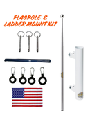 RV Flagpole Kit – Telescoping Pole + Ladder Mount | Poles and Holders