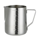 Polished stainless steel frothing cup kitchen latte art pitcher