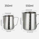 Polished stainless steel frothing cup kitchen latte art pitcher