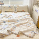 Polka dot smile white & red cool comforter set bedroom ruffled bedding