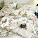 Polka dot smile white & red cool comforter set bedroom ruffled bedding
