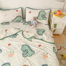 Polka dot smile white & red cool comforter set bedroom ruffled bedding