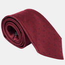 Pisa - Silk Jacquard Tie - Burgundy