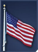 POLY-EX Polyester American Flag — Heavy-Duty Built for High Winds