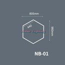 Polygonal snowflake geometric led lights garage workshop decor