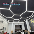 Polygonal snowflake geometric led lights garage workshop decor