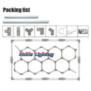 Polygonal snowflake geometric led lights garage workshop decor