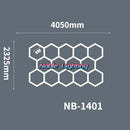 Polygonal snowflake geometric led lights garage workshop decor