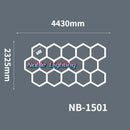 Polygonal snowflake geometric led lights garage workshop decor