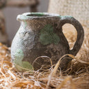 Pompeii Cement Floral Jar