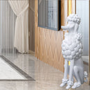 Poodle Floor Figurine