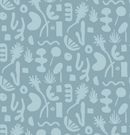 Pool Side Wallpaper, blue