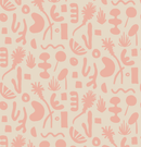 Pool Side Wallpaper, tan and blush