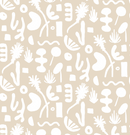 Pool Side Wallpaper, tan and white