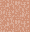 Pool Side Wallpaper, terra cotta