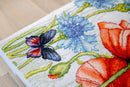Poppies and Butterflies BU4018L Counted Cross-Stitch Kit