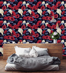 Poppy and Calla Lily Flowers Wallpaper