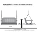 Keystone Amish Co. 5 Foot York Porch Swing, Grey Stain