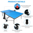 Portable 108-Inch Full-Size Table Tennis Table Set With Net, Paddles And Balls (SAK50384)