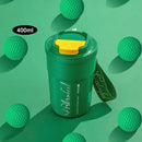 Portable 400ml coffee thermos bottle – kitchen shaker cup