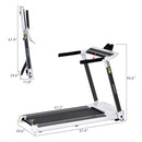 Rovix Portable Compact Home Cardio Fitness Treadmill With 3.5HP Electric Motor & Bluetooth Speakers (SAK32416)