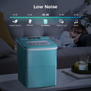 KISMILE Portable Countertop Ice Maker,9 Cubes Ready in 6-8 Minutes,Comact Ice Maker Machine with Scoop and Basket