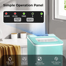 KISMILE Portable Countertop Ice Maker,9 Cubes Ready in 6-8 Minutes,Comact Ice Maker Machine with Scoop and Basket