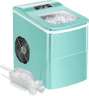 KISMILE Portable Countertop Ice Maker,9 Cubes Ready in 6-8 Minutes,Comact Ice Maker Machine with Scoop and Basket