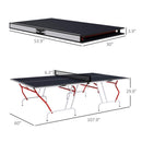 Portable Foldable Full-Size Ping Pong Table Tennis Table With Net And Accessories (SAK64929)